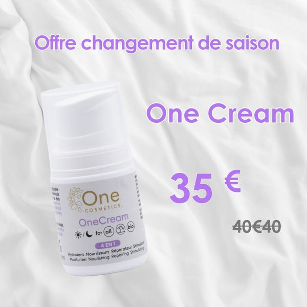 Promo ONEcream (50ml) 35€ au lieu de 40€